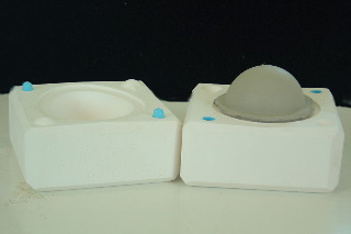 Two Halfs of Egg in mould